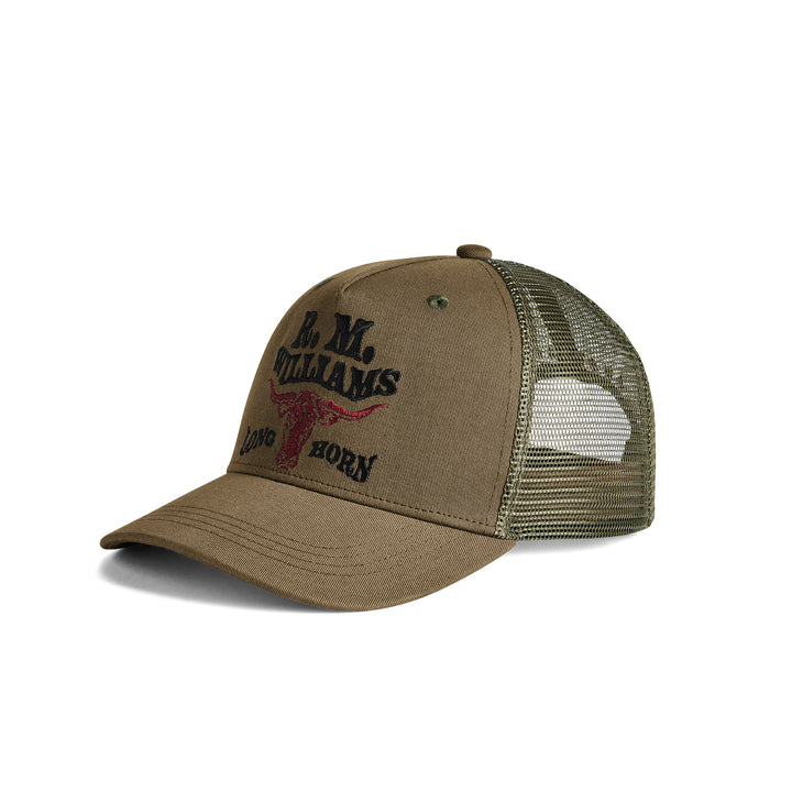 R M Williams Mens RMW Longhorn Trucker Cap