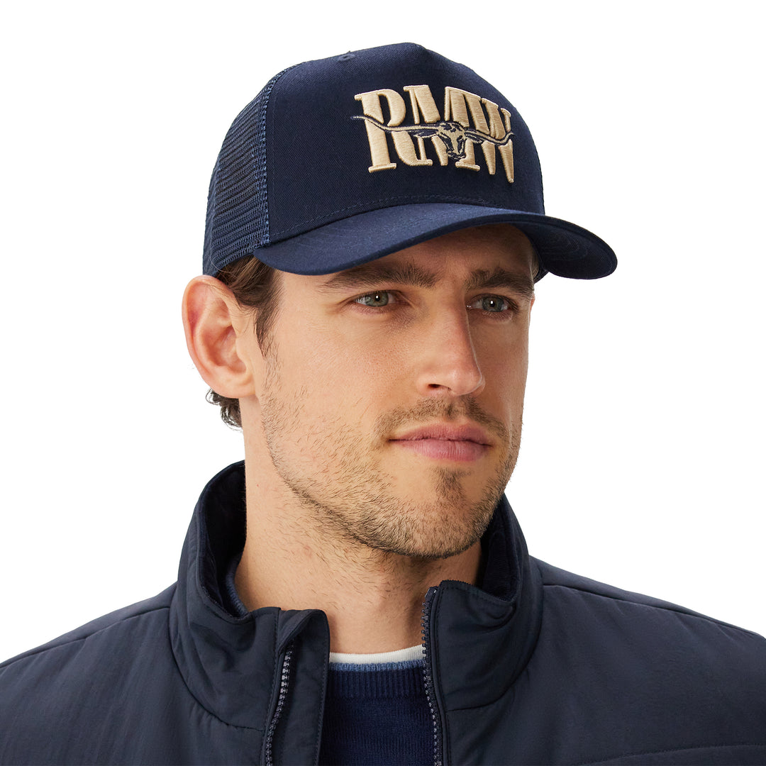 R M Williams Mens RMW Steershead Trucker Cap