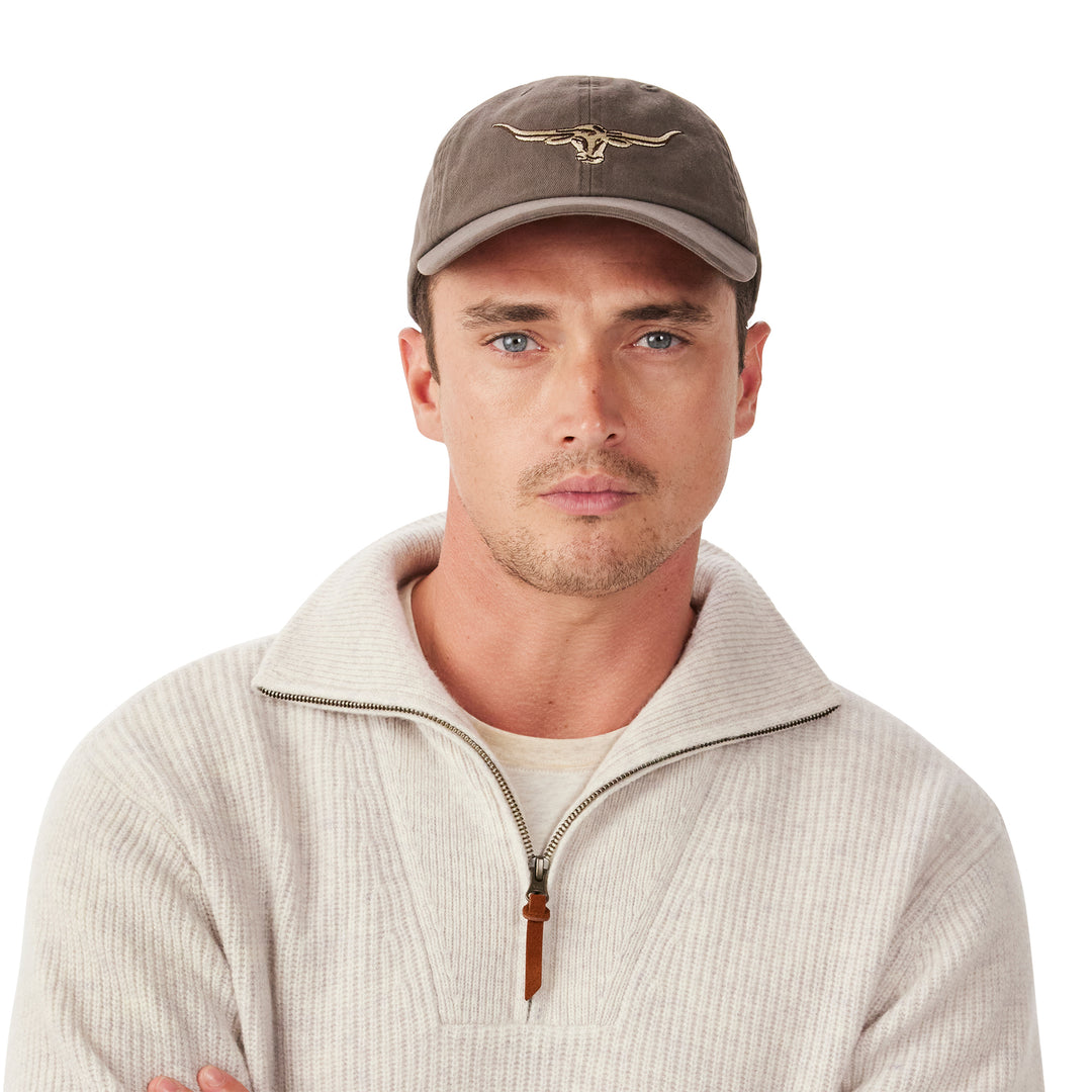 R M Williams Mens Longhorn Twill Cap