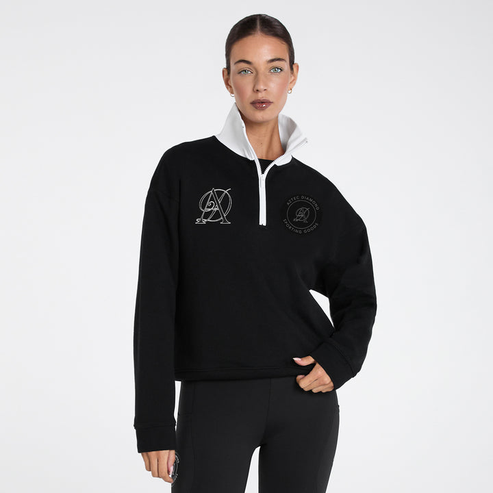 Aztec Diamond Ladies Sporting Goods Zip Polo