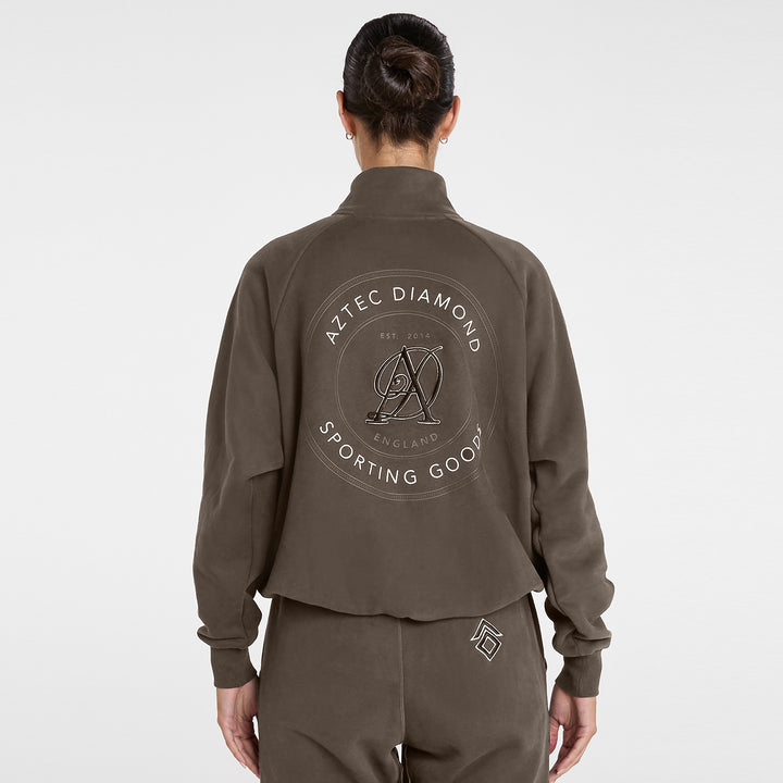 Aztec Diamond Ladies Sporting Goods Half Zip Sweater