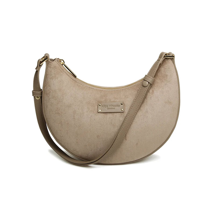 Alice Wheeler Kensington Suede Shoulder Cross Body Bag