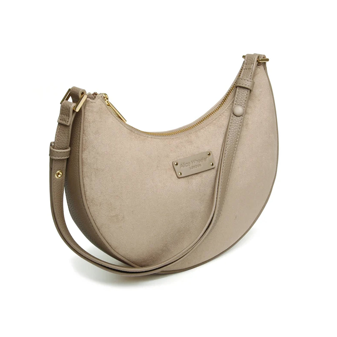 Alice Wheeler Kensington Suede Shoulder Cross Body Bag
