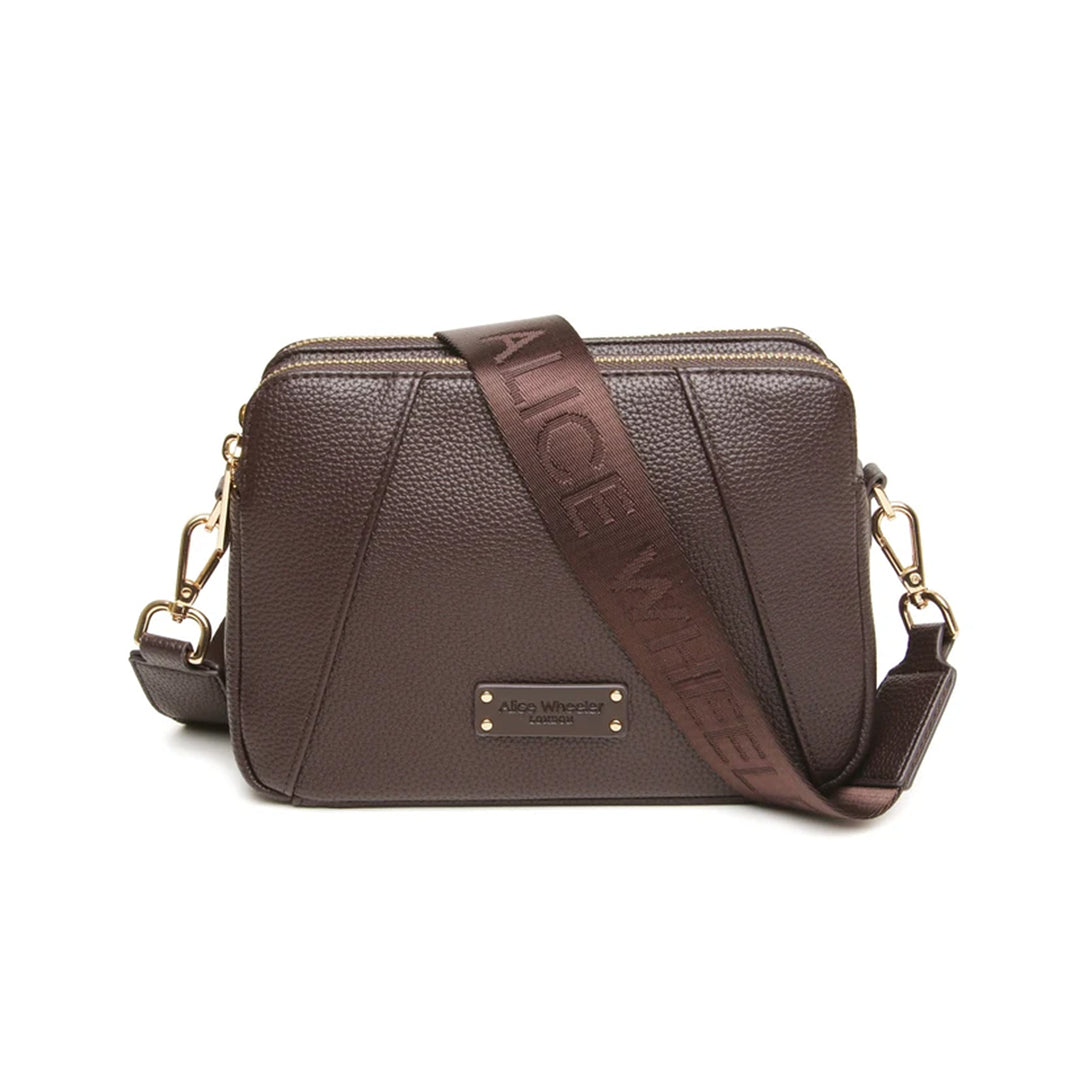 Alice Wheeler Kensington Dual Zip Cross Body Bag
