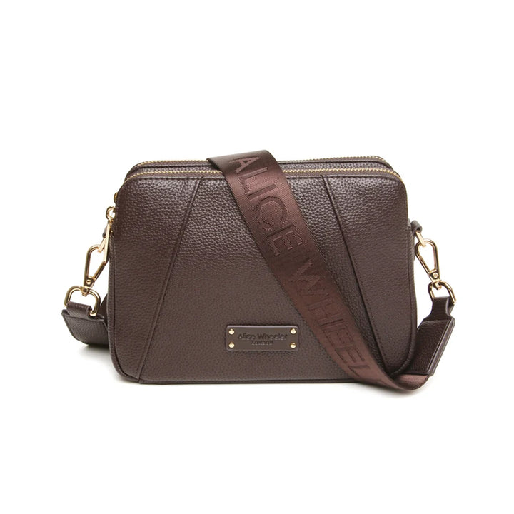 Alice Wheeler Kensington Dual Zip Cross Body Bag