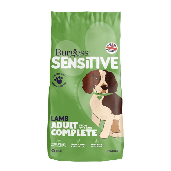 Burgess Sensitive Dog Food with British Lamb & Rice 12.5kg