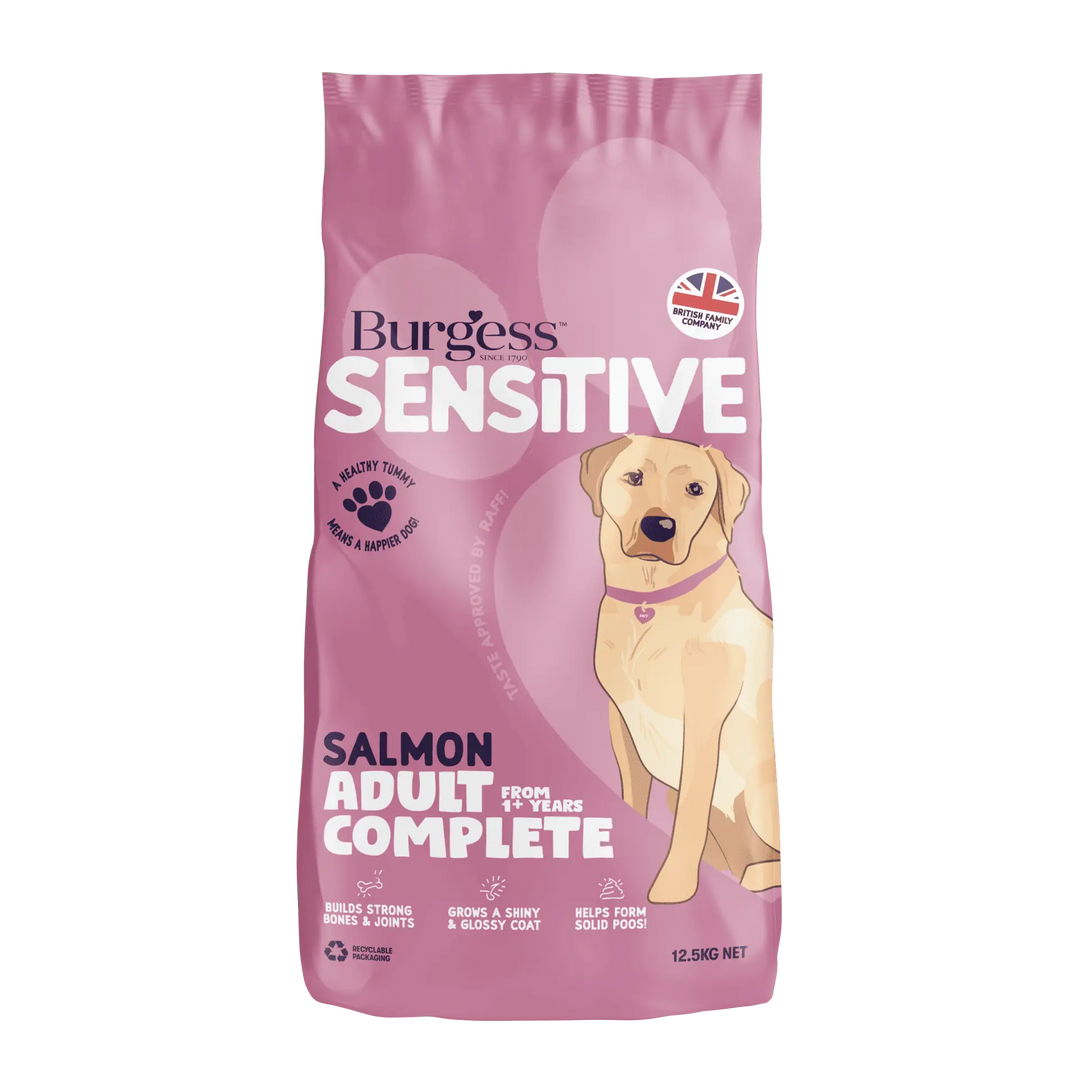 Burgess Sensitive Dog Food with Salmon & Rice 12.5kg