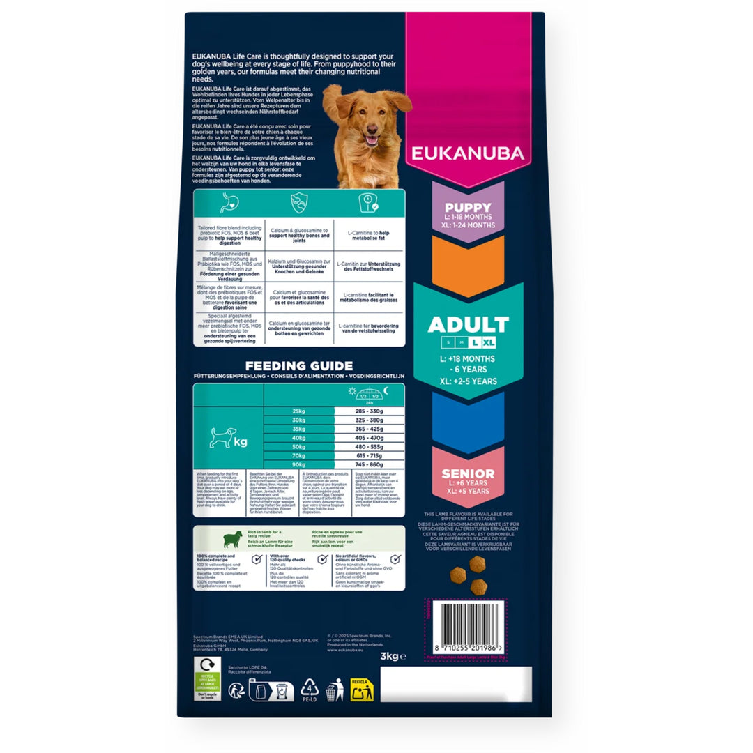 Eukanuba Adult Large Breed Dog Food with Lamb & Rice