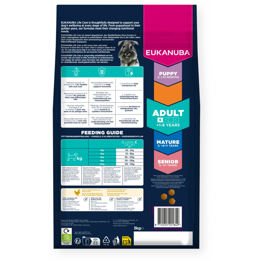 Eukanuba Adult Small Breed Dog Food with Chicken