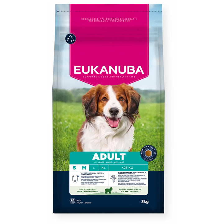 Eukanuba Adult Small/Medium Breed Dog Food with Lamb & Rice