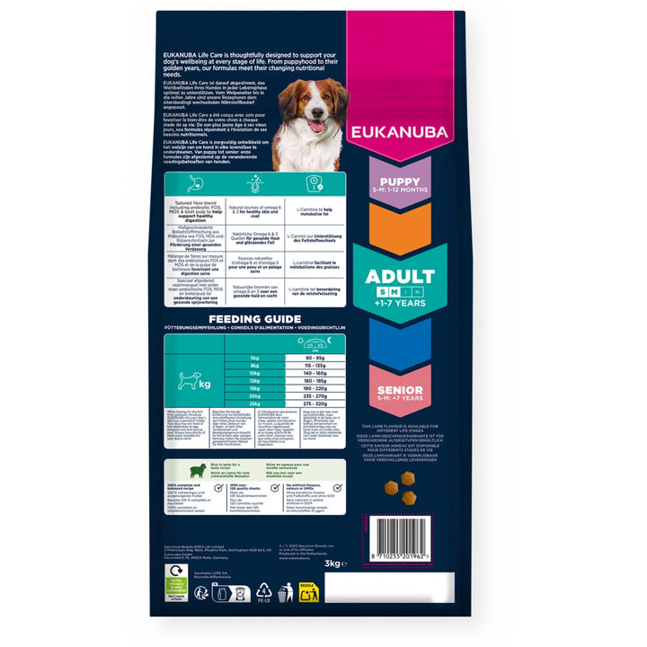 Eukanuba Adult Small/Medium Breed Dog Food with Lamb & Rice