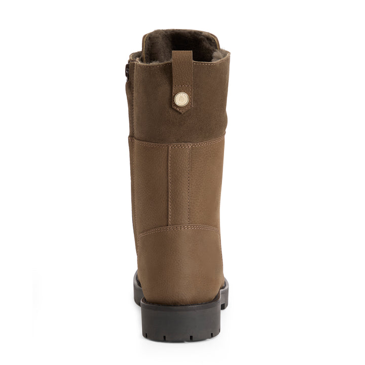 Fairfax & Favor Limited Edition Fog Nubuck Shearling Lined Anglesey Boot