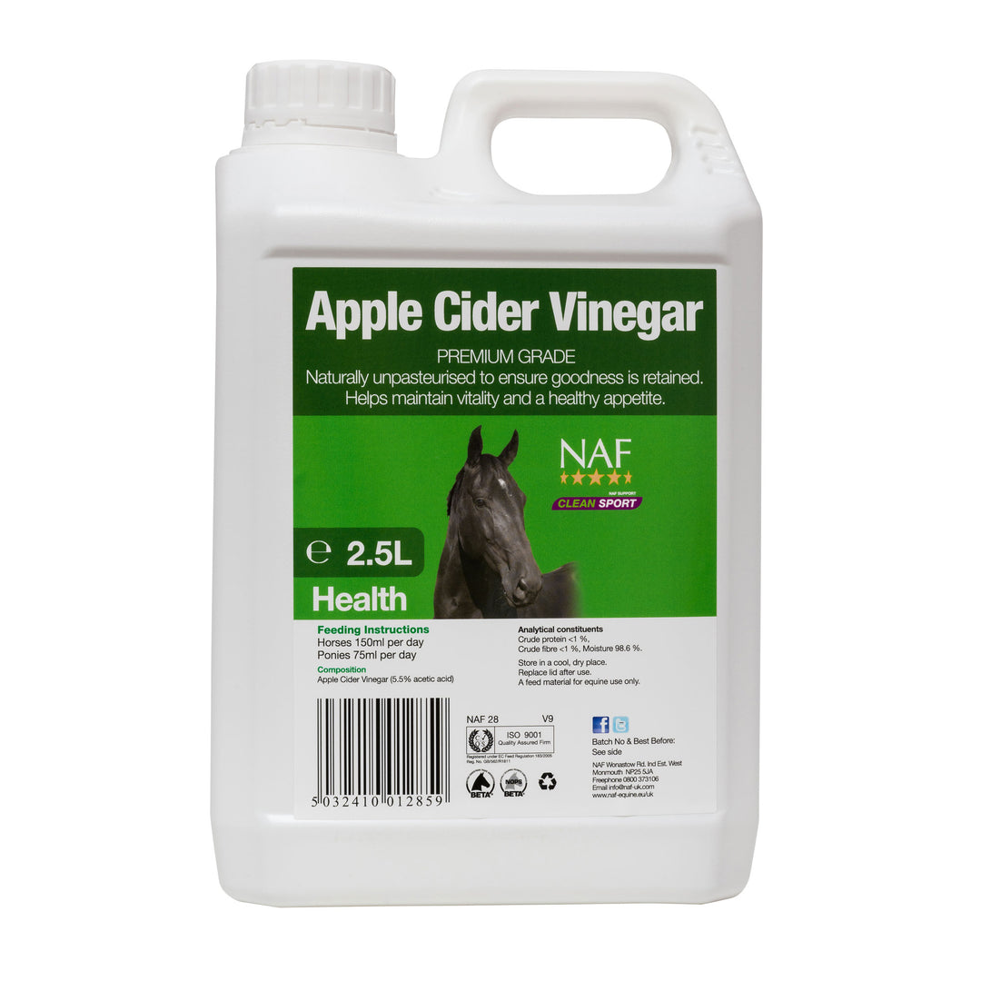 NAF Apple Cider Vinegar Supplement for Horses and Ponies 5L