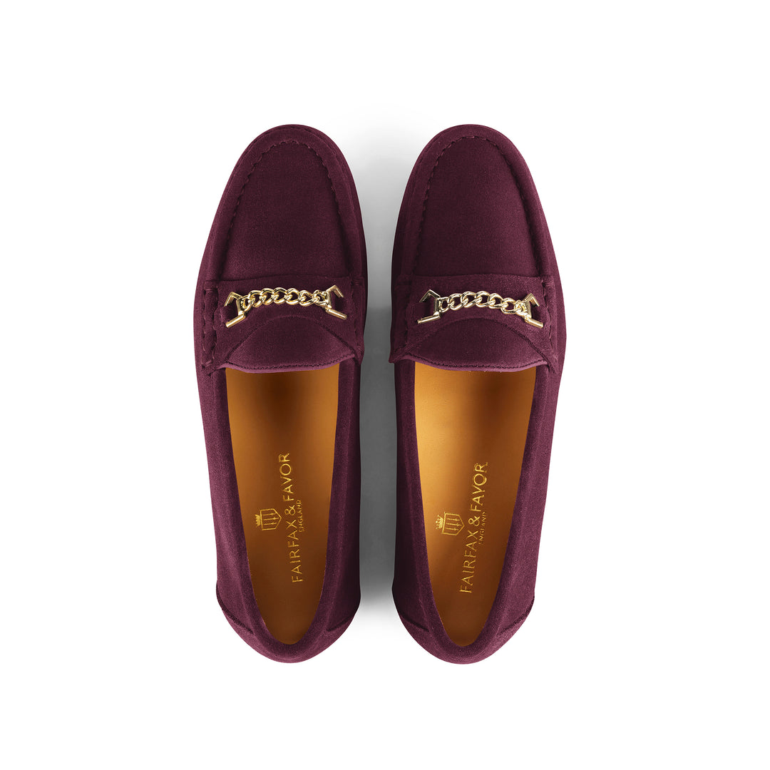 Fairfax & Favor Ladies Stockist Exclusive Elderberry Suede Apsley
