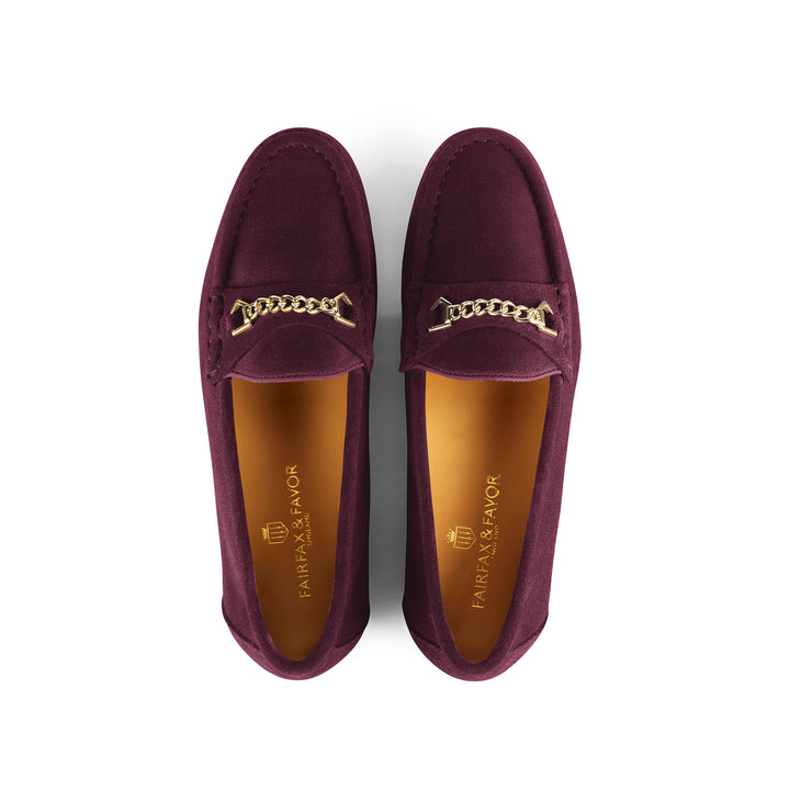 Fairfax & Favor Ladies Stockist Exclusive Elderberry Suede Apsley