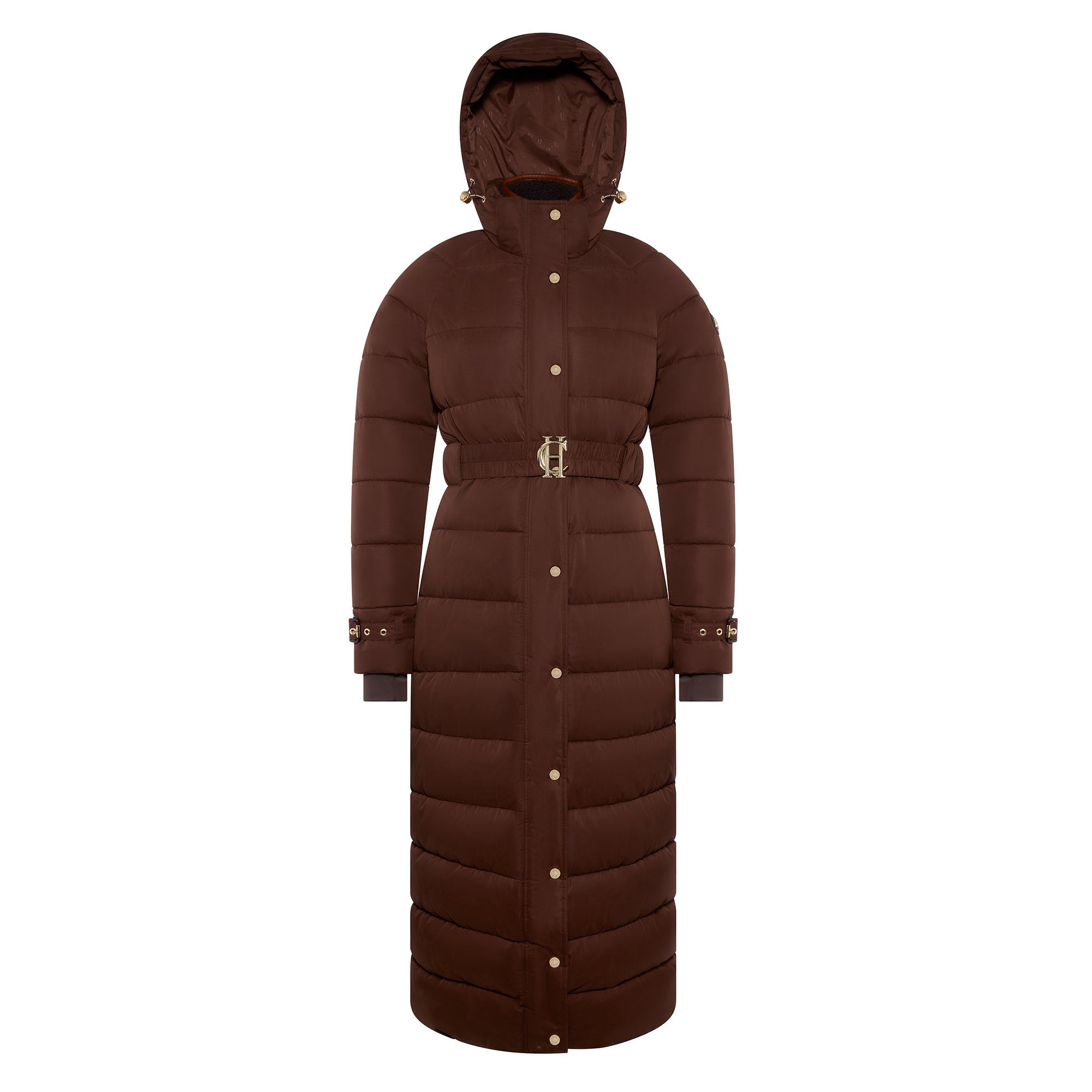 Holland Cooper Ladies Arosa Luxe Longline Coat - Walnut | Millbry Hill