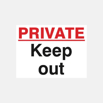 Raymac Private Keep Out Sign | Millbry Hill