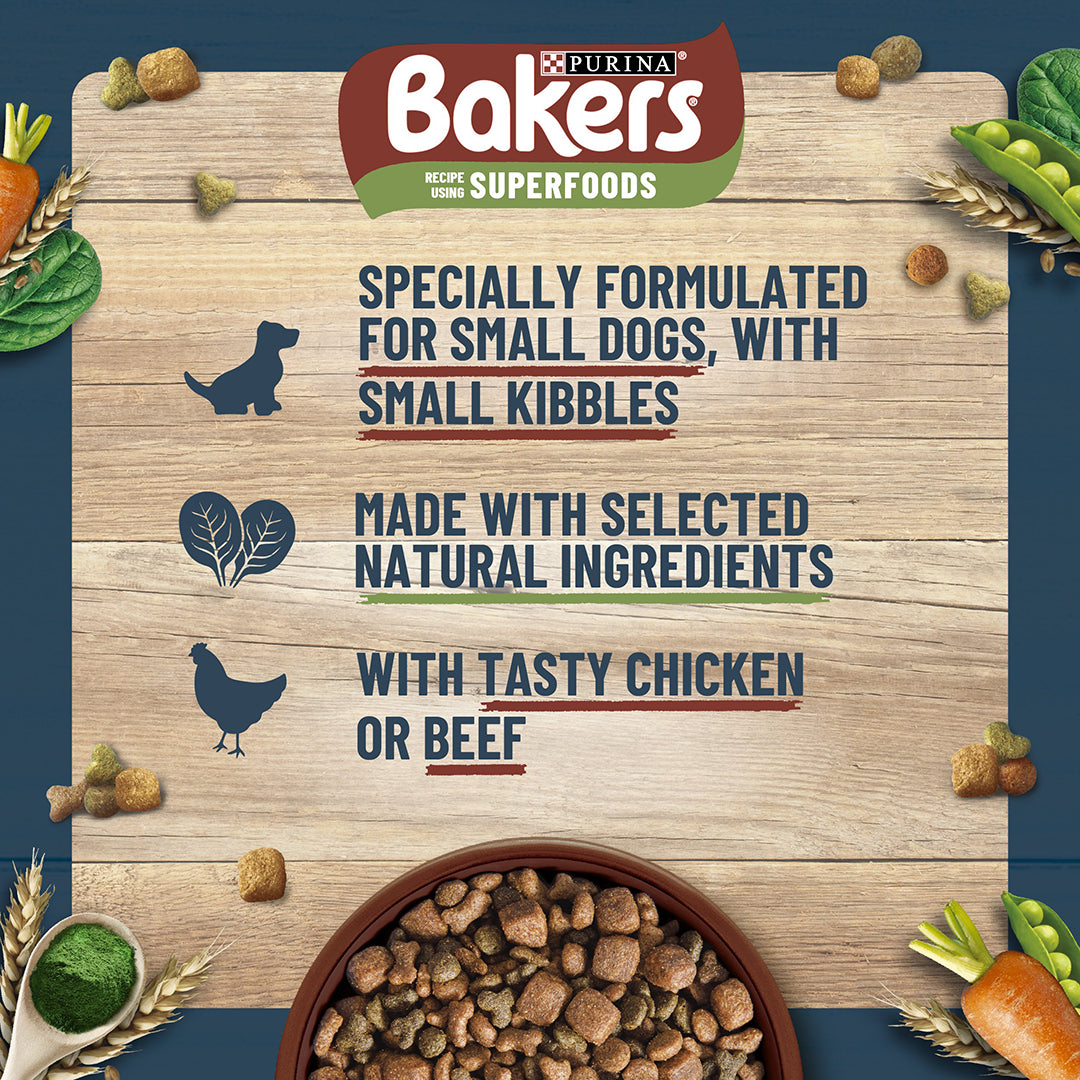 Bakers Small Dog Food with Beef & Vegetables