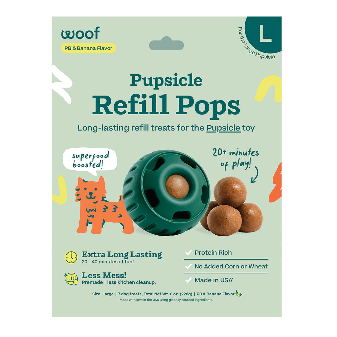 Woof Peanut Butter & Banana Dog Pops