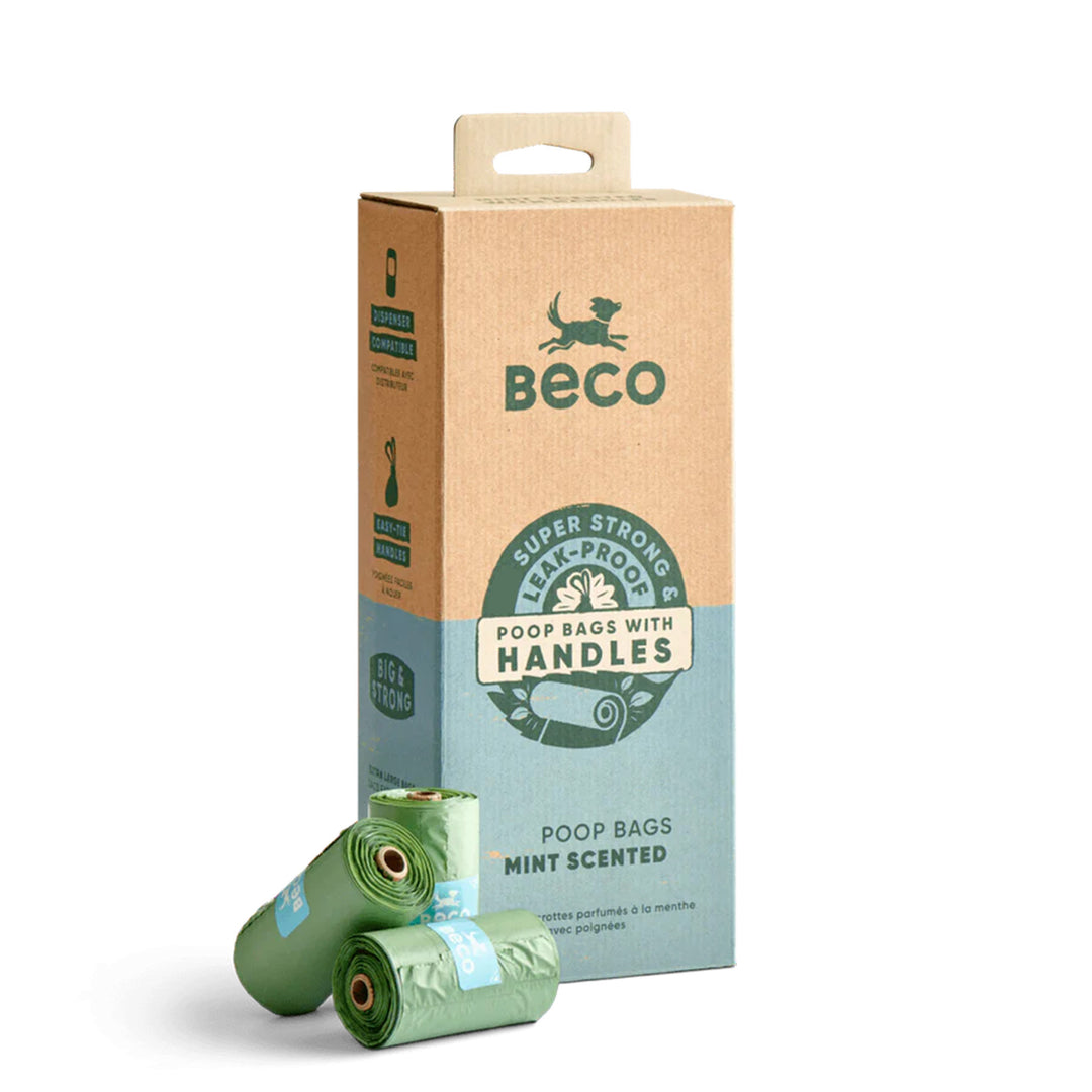 Beco Poop Bags Mint Scented x 60 bags on rolls