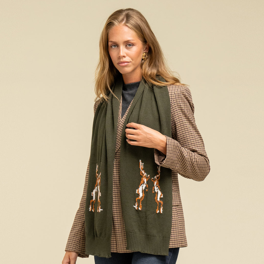 Waring Brooke Ladies Boxing Hare Chunky Scarf