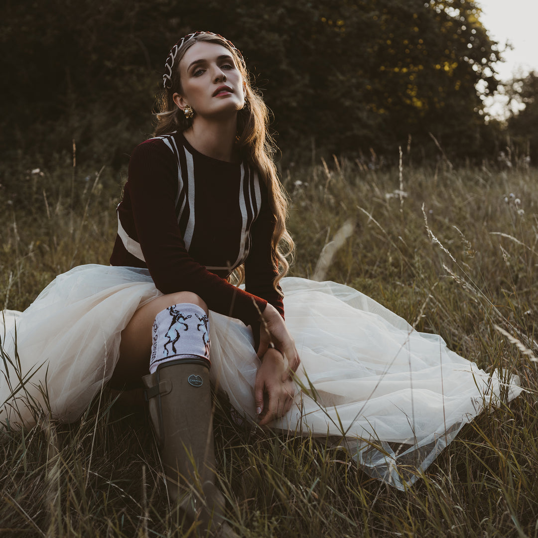 Waring Brooke Ladies Boxing Hare Socks