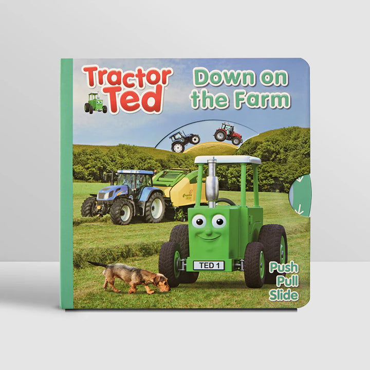 Tractor Ted Down On The Farm Push-Pull-Slide Book