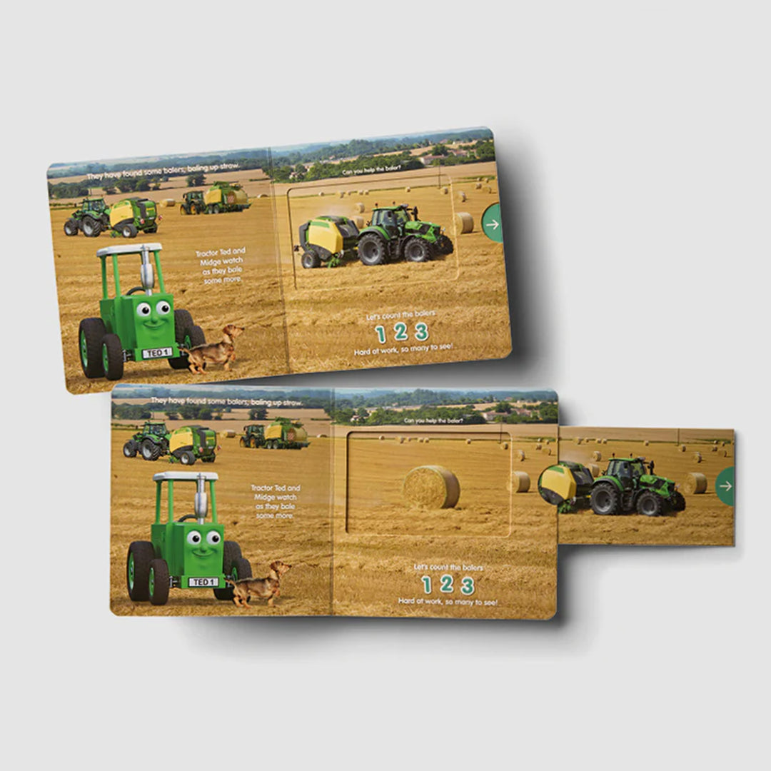 Tractor Ted Down On The Farm Push-Pull-Slide Book