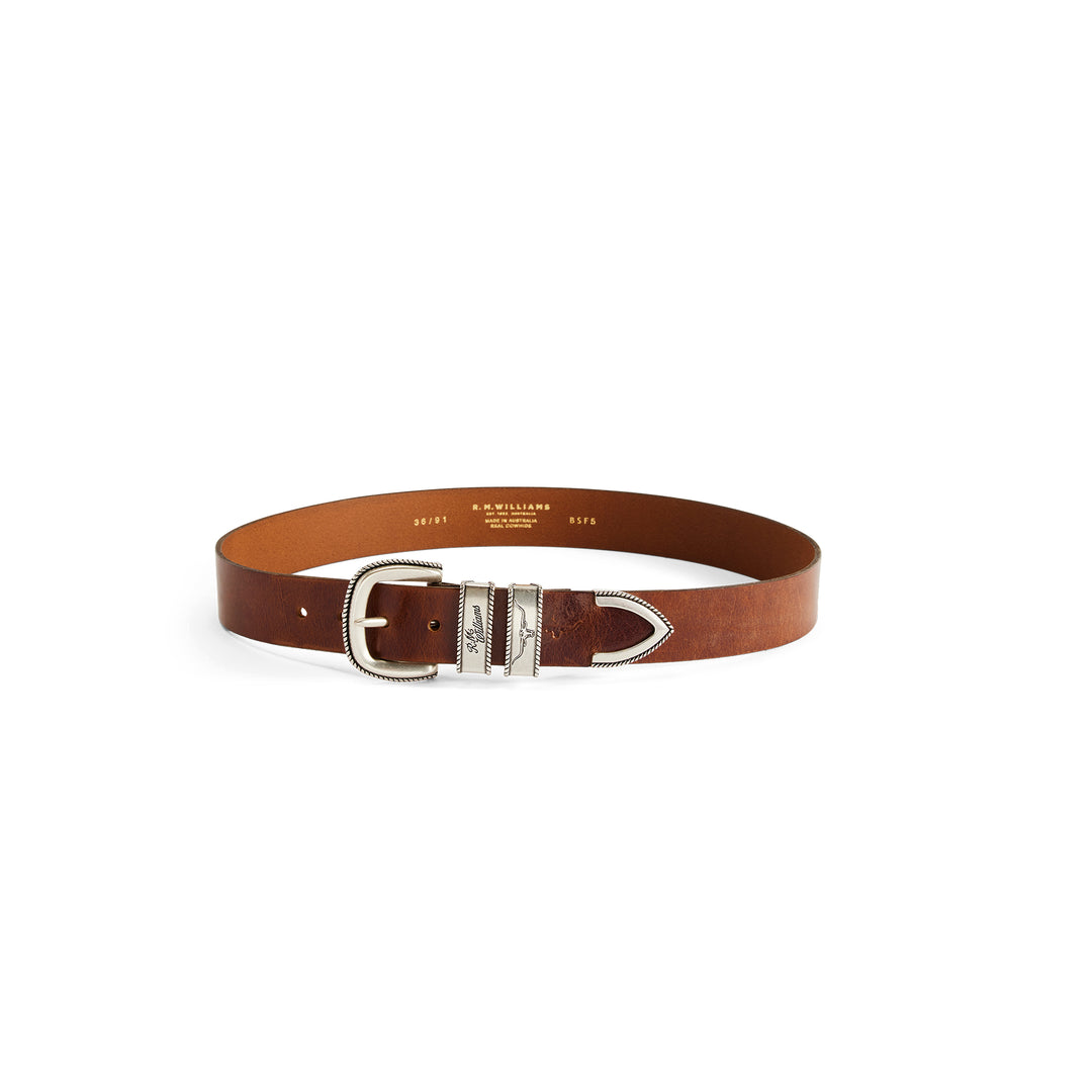 R M Williams Mens Rope Drover Belt