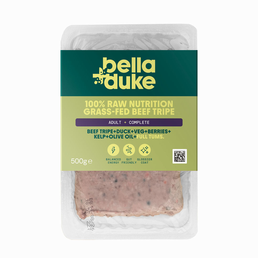 Bella & Duke Grass-Fed Beef Tripe Raw Dog Food