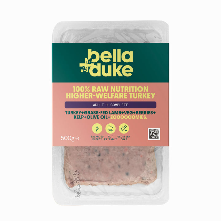 Bella & Duke Higher-Welfare Turkey Raw Dog Food