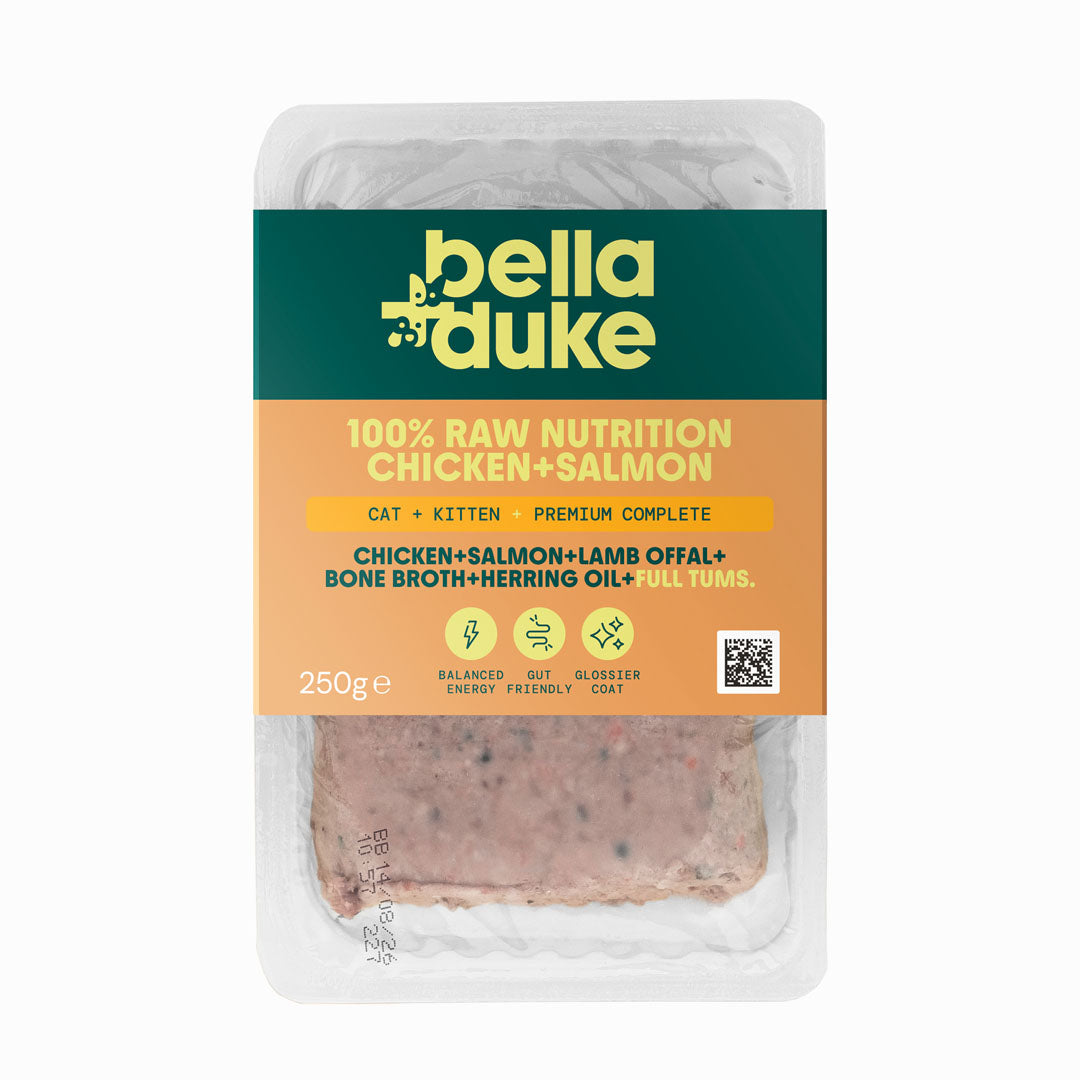 Bella & Duke Chicken & Salmon Raw Cat Food