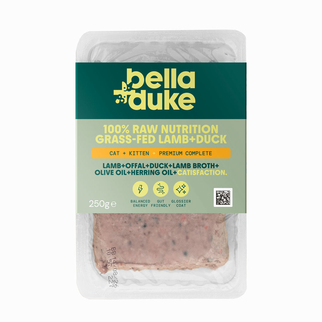 Bella & Duke Grass-Fed Lamb & Duck Raw Cat Food