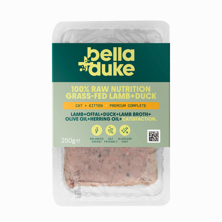 Bella & Duke Grass-Fed Lamb & Duck Raw Cat Food