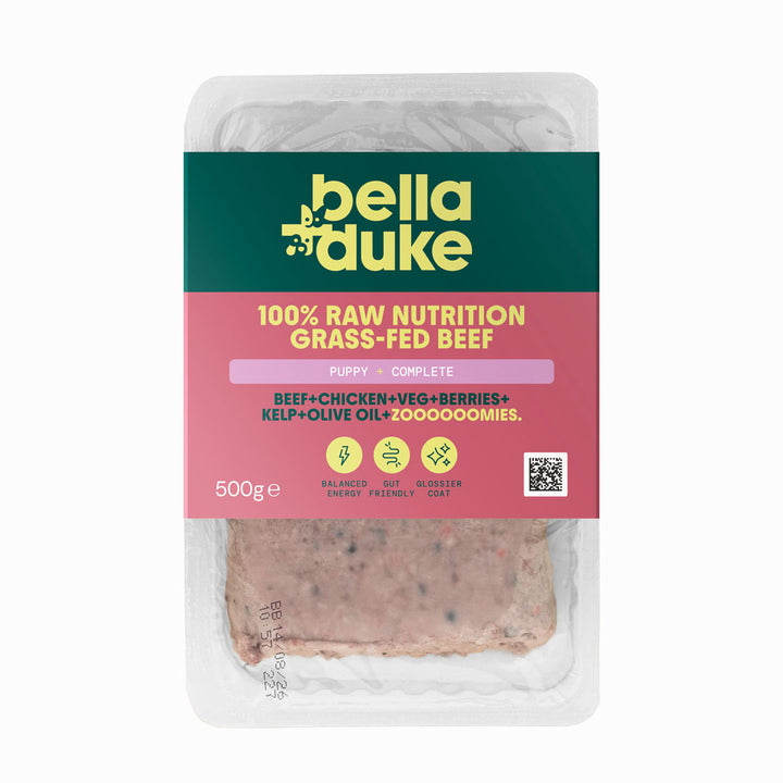 Bella & Duke Grass-Fed Beef Raw Puppy Food