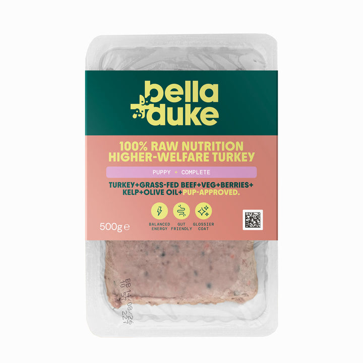 Bella & Duke Higher-Welfare Turkey Raw Puppy Food
