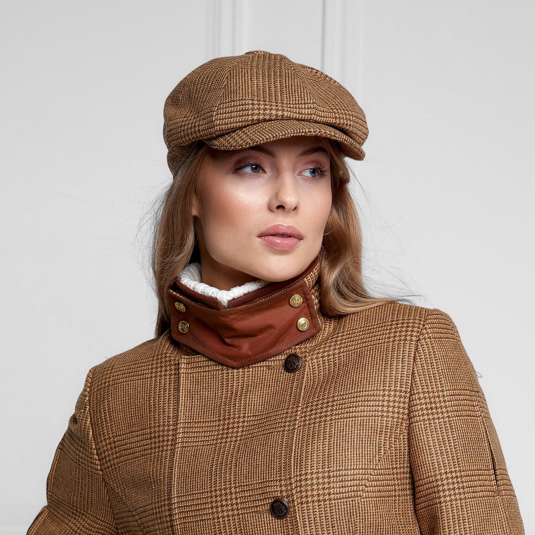 Holland Cooper Baker Boy Tweed Cap