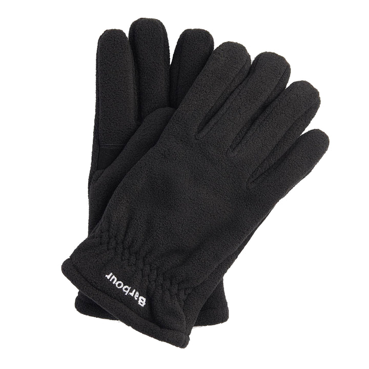 Barbour Mens Coalford Fleece Gloves#Black