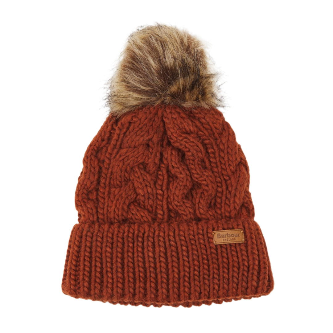 Barbour Ladies Penshaw Beanie in Warm Ginger