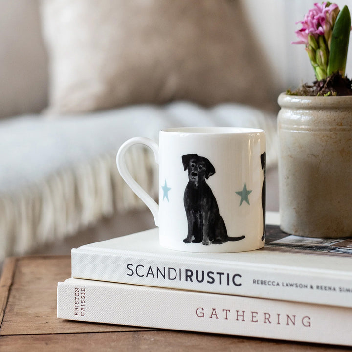 Rebecca Pitcher China Mug Black Labrador