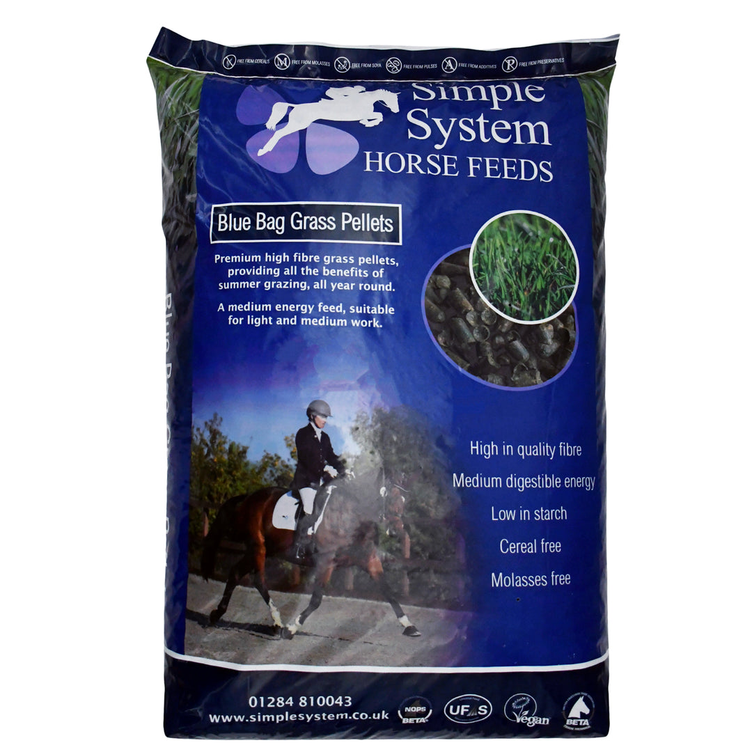 Simple System Blue Bag Grass Pellets