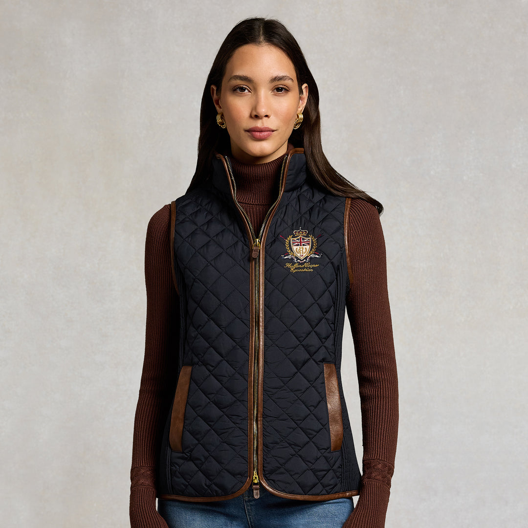 Holland Cooper Ladies Boughton Diamond Quilt Gilet