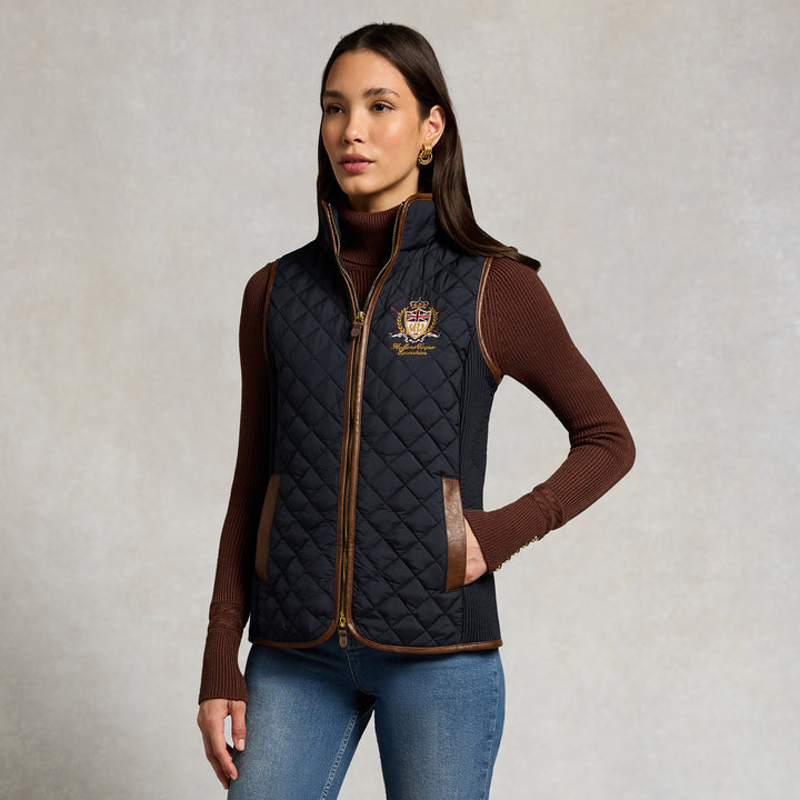 Holland Cooper Ladies Boughton Diamond Quilt Gilet
