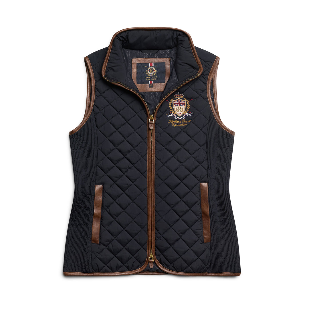 Holland Cooper Ladies Boughton Diamond Quilt Gilet