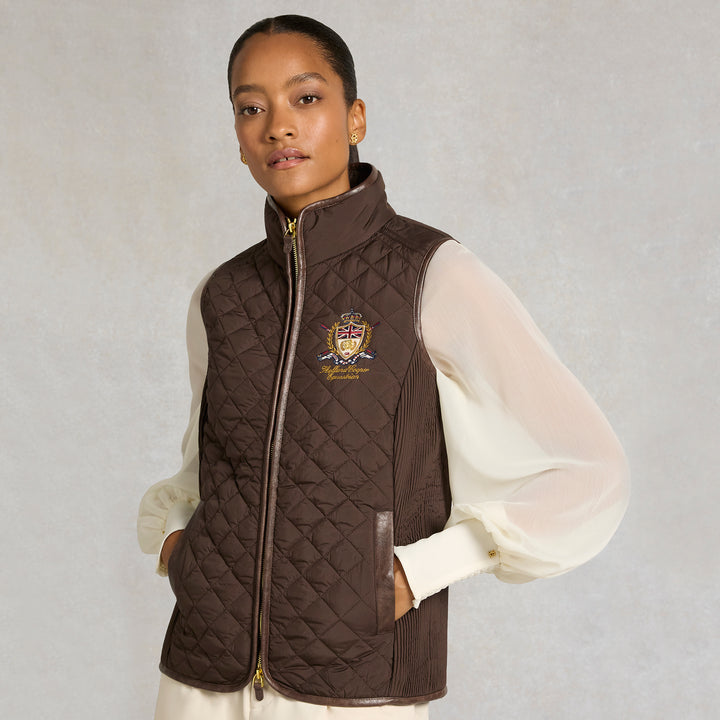 Holland Cooper Ladies Boughton Diamond Quilt Gilet