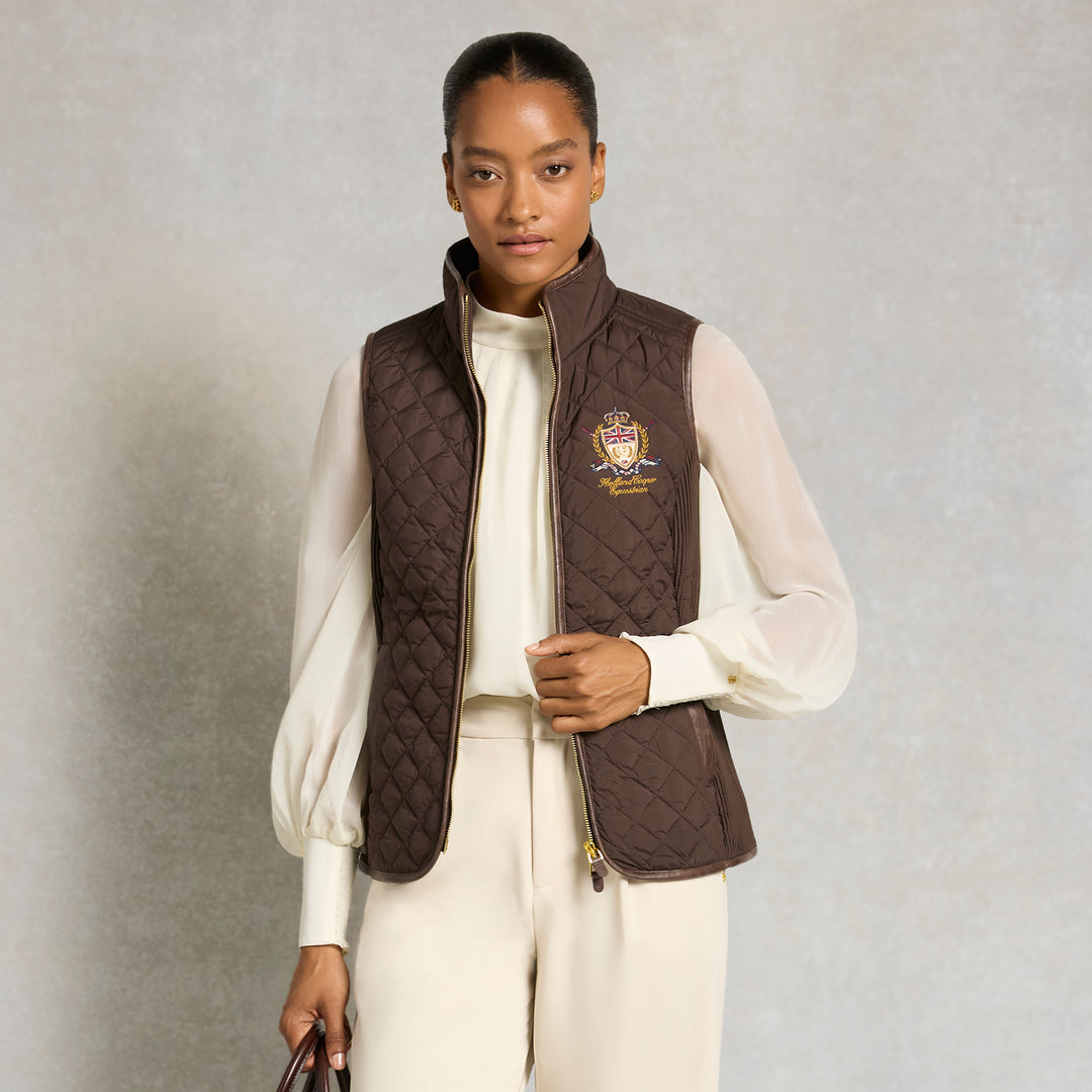 Holland Cooper Ladies Boughton Diamond Quilt Gilet