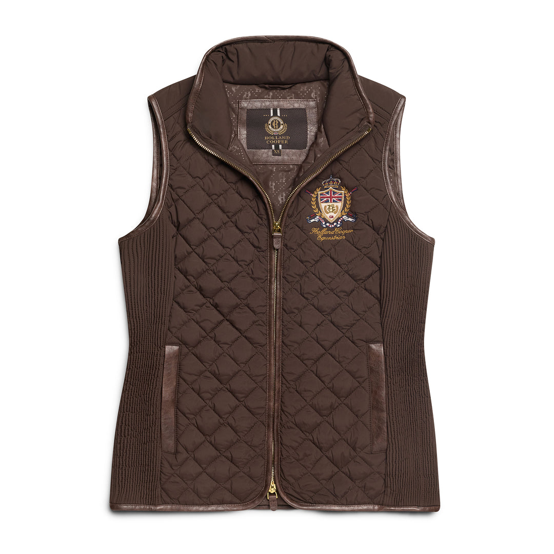 Holland Cooper Ladies Boughton Diamond Quilt Gilet