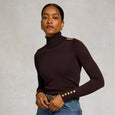 Holland Cooper Ladies Buttoned Knit Roll Neck