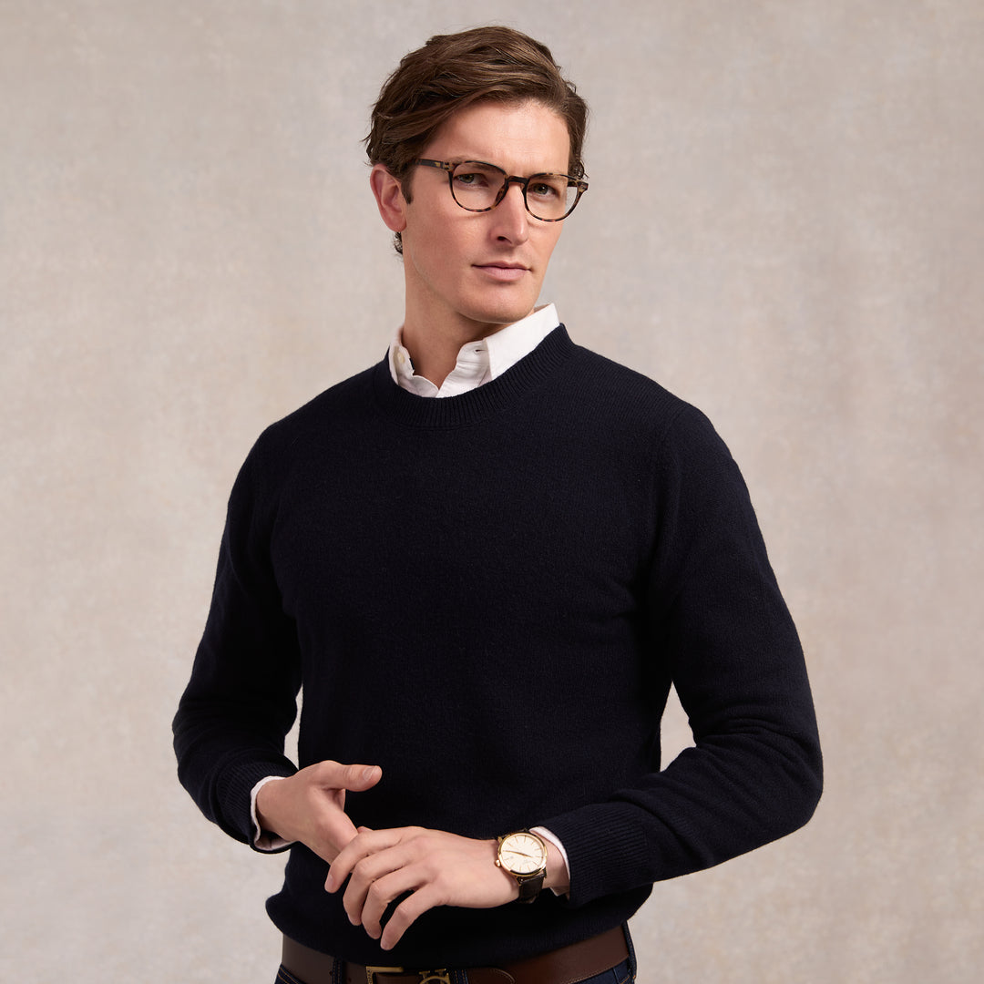 Holland Cooper Mens Byron Crew Neck Knit
