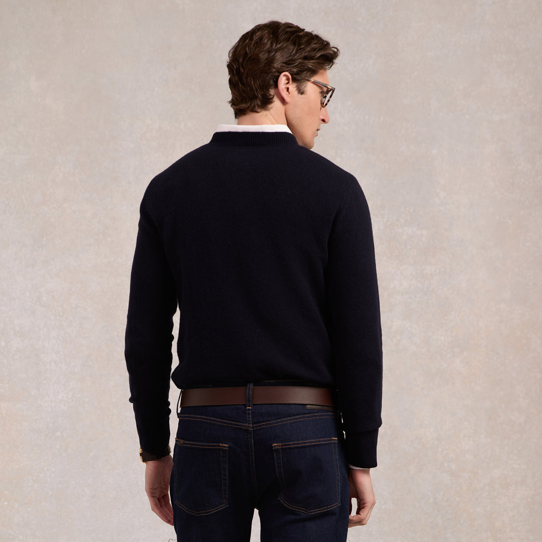 Holland Cooper Mens Byron Crew Neck Knit